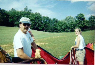 Ballooning with my favorite crewperson, 1997 Abingdon, VA