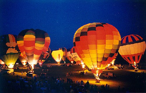 June took this at the Lake Gaston Hot Air Balloon Classic night glow, May 22, 1999
